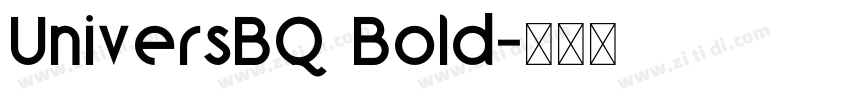 UniversBQ Bold字体转换